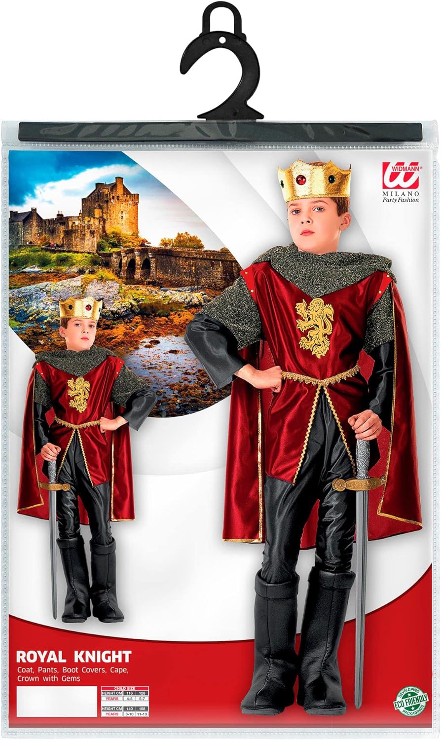Widmann Royal Knight Costume for Boys 10