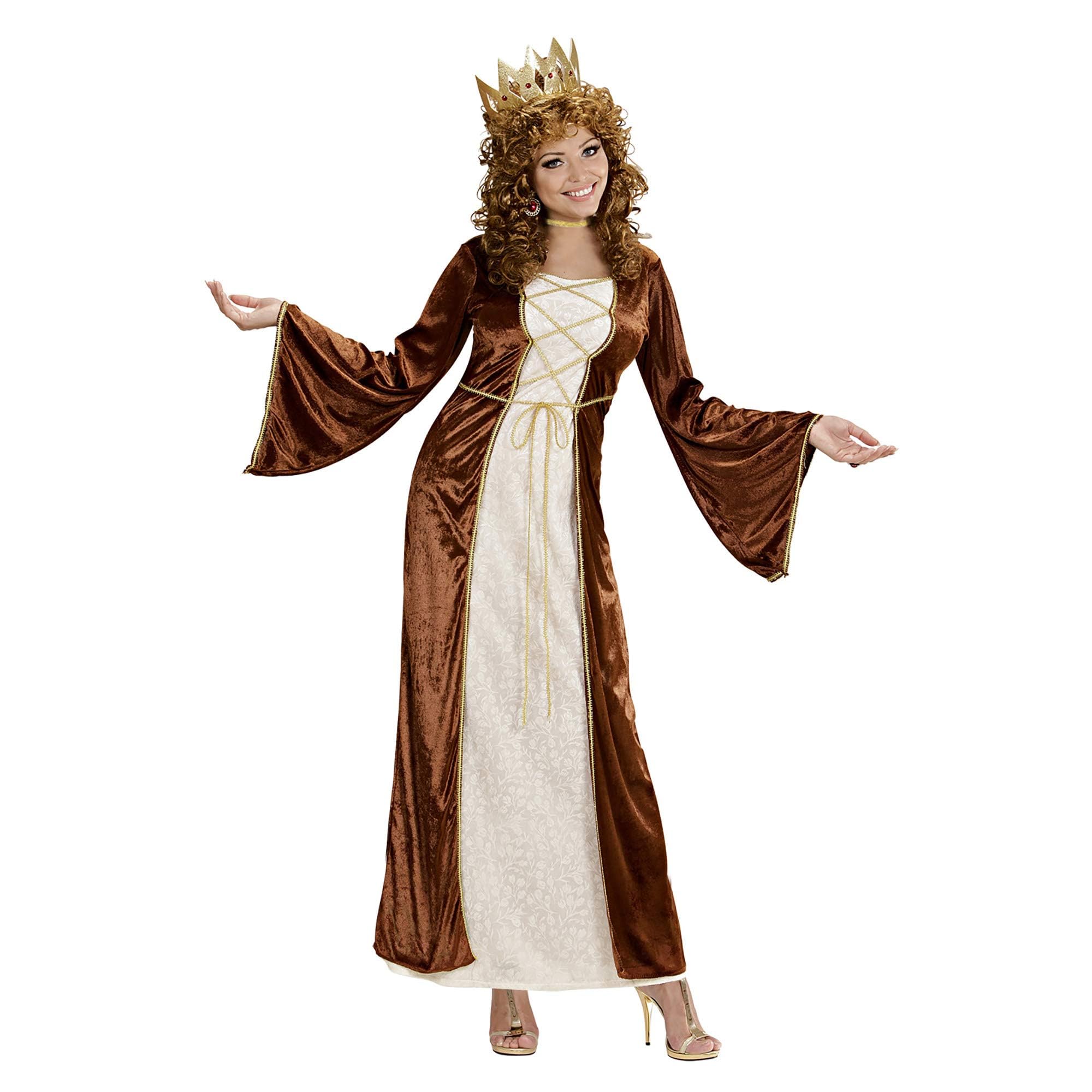 Ladies Medieval Princess Costume Medium UK 10-12 for Medieval Royalty Fancy Dress