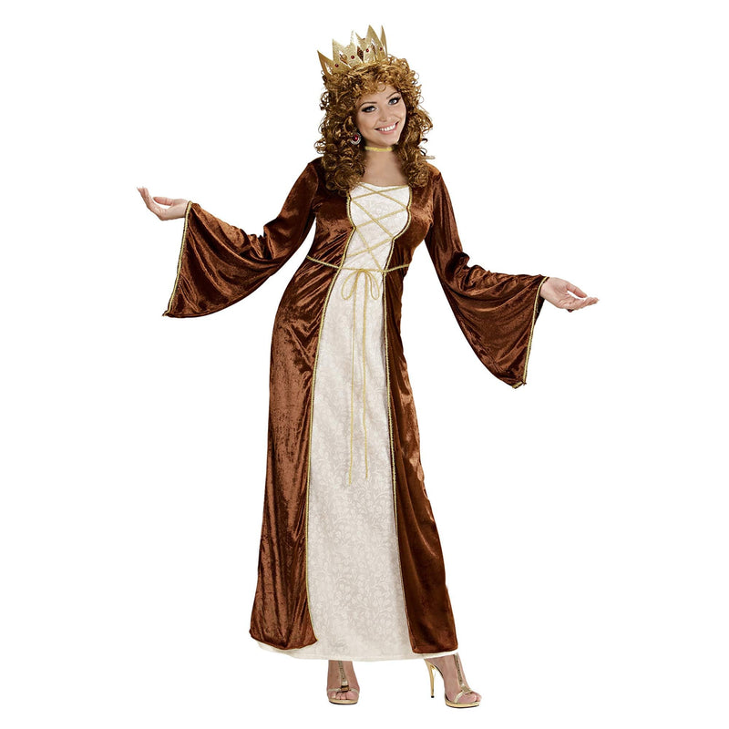 Ladies Medieval Princess Costume Medium UK 10-12 for Medieval Royalty Fancy Dress
