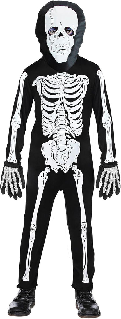 WIDMANN - Children's Skeleton Costume for Halloween Living Dead Fancy Dress 116
