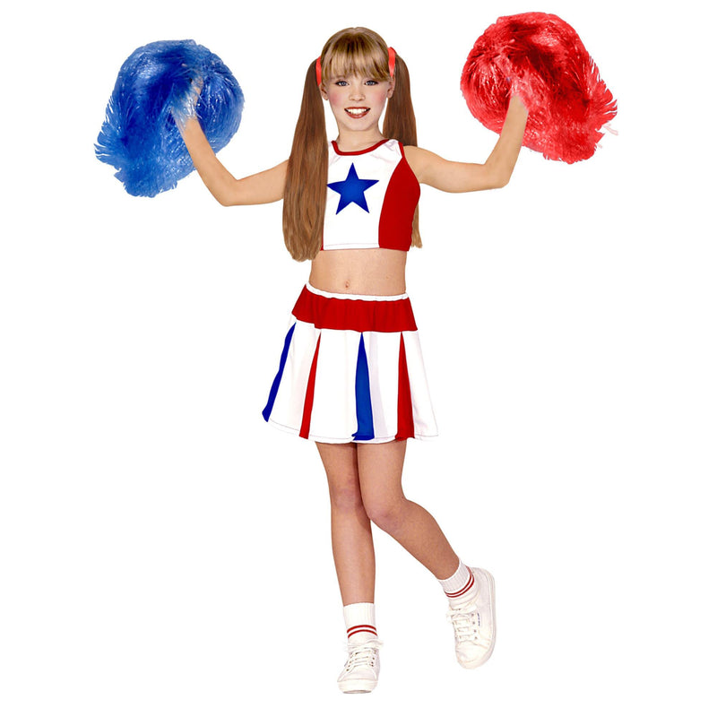 Widmann - Children's cheerleader costume, skirt and top 11-13 Years
