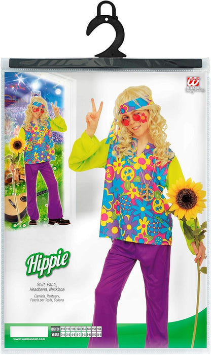 Widmann Video Delta ? Hippie Boy Costume, size 8/10 Years