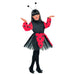 Children's Bug Dress Red/Blk Child 140cm Costume Medium 8-10 yrs (140cm) for Animal Jungle Farm Fancy Dress
