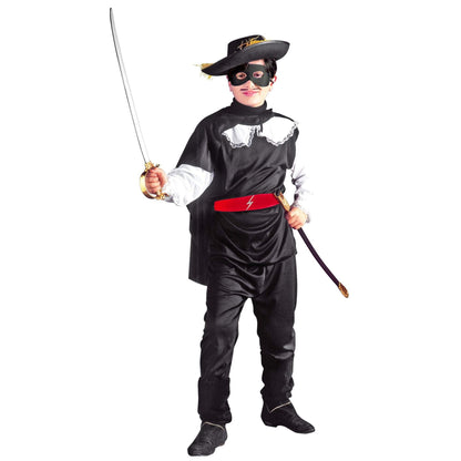Widmann - Kinderkostüm Maskierter Bandit, Oberteil mit Hose und Gürtel, Musketier, Räuber, Gauner, Mottoparty, Fasching, Karneval 158
