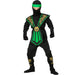 Widmann Unisex Kids Kinderkostüm Ninja Mit Waffenset - 158 Black - Green