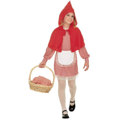 Widmann - Children's Costume Red Coat, Dress, Apron, Coat with Hood, Carnival, Theme Party 158