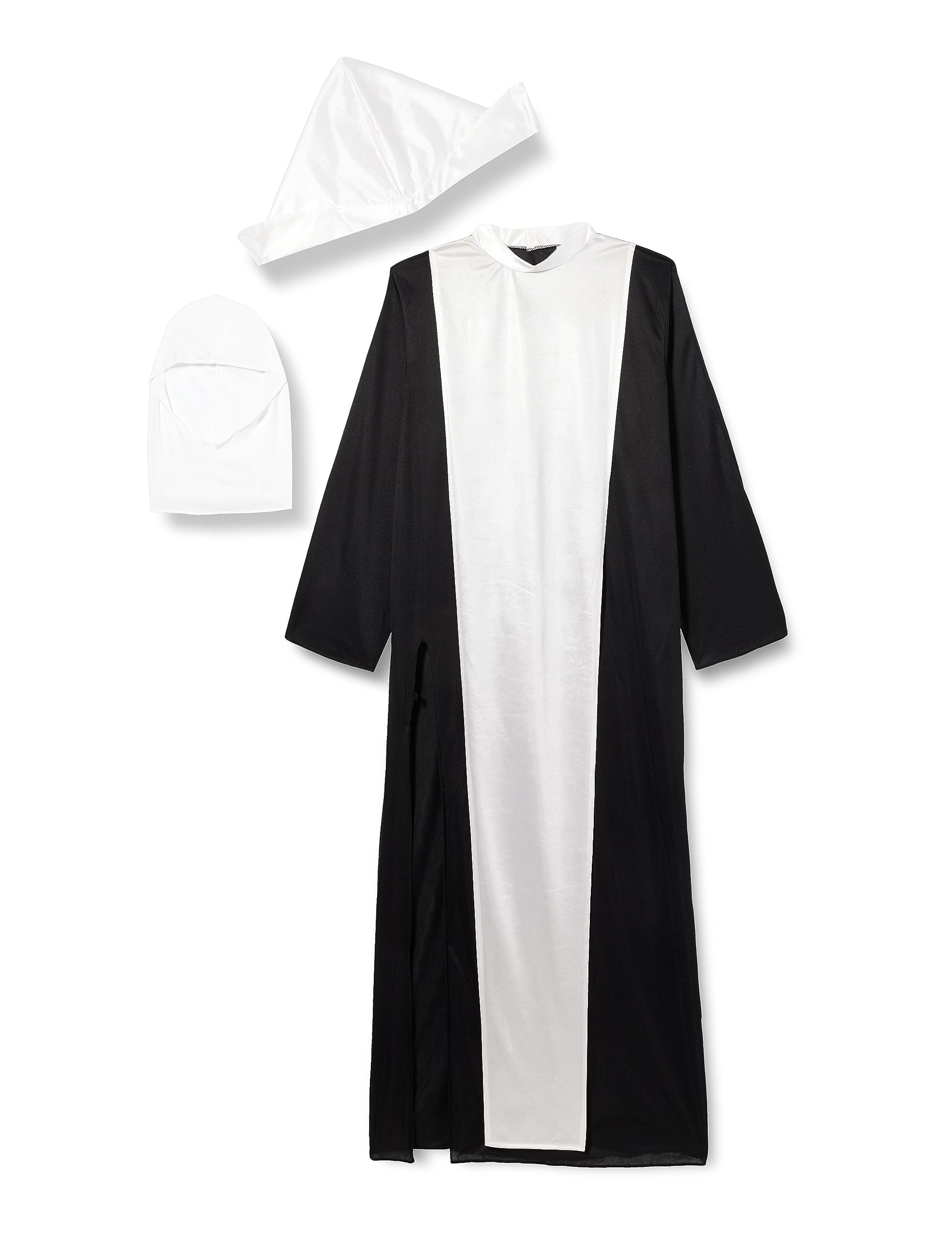 Widmann - Kostüm Nonne, Gewand, Kopfbedeckung, Kirche, Karneval, Mottoparty