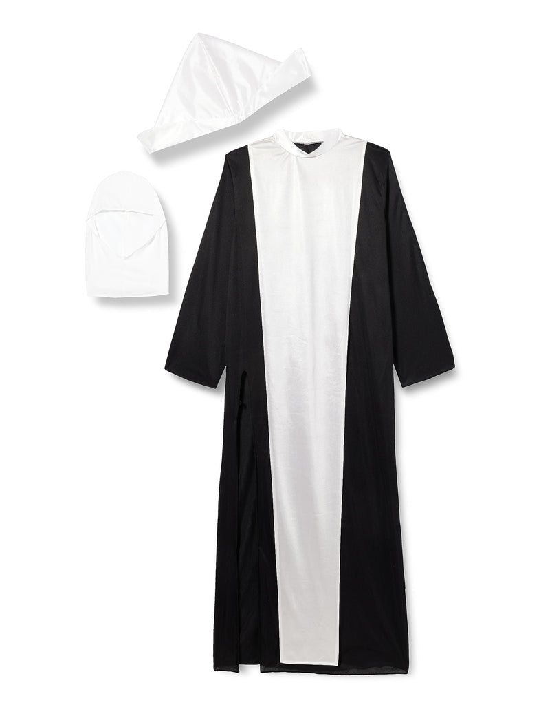 Widmann - Kostüm Nonne, Gewand, Kopfbedeckung, Kirche, Karneval, Mottoparty