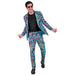 Widmann Men's Costume Party Fashion Suit 80s Costume party fashion suit 80s (pack of 1) XL Multicoloured