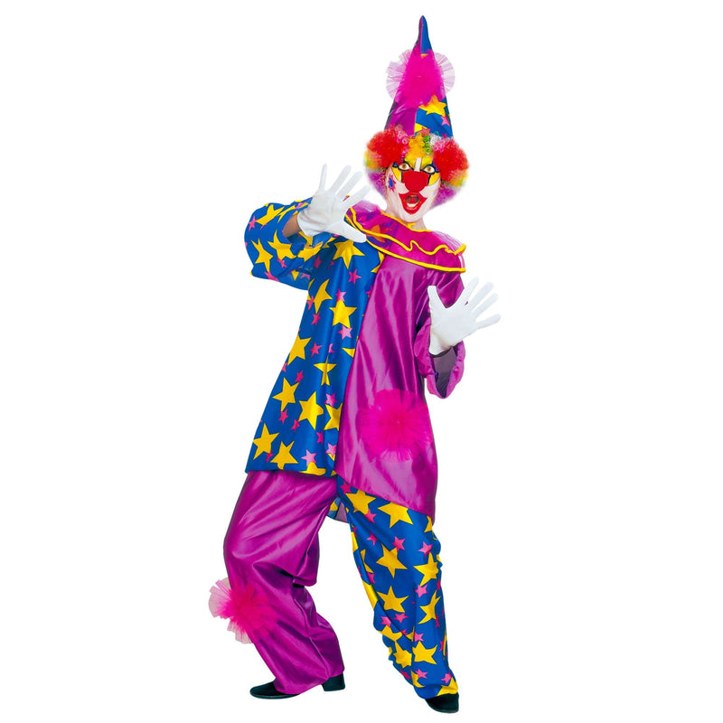 Mens Star Clown Costume Medium UK 40/42" for Circus Fancy Dress