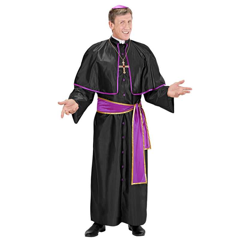 Widmann - Cardinal tunic costume with Pelegrina, belt, calotte, spiritual, bishop, carnival, theme party