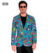 Widmann Neon Hippie Party Fashion Jacket (Jacket) (XXL) Different Colors