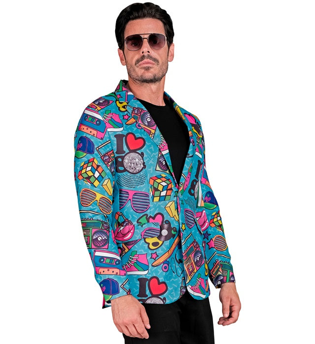Widmann Neon Hippie Party Fashion Jacket (Jacket) (XXL) Different Colors