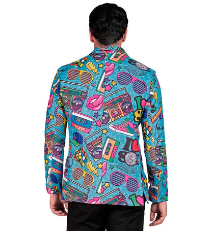 Widmann Neon Hippie Party Fashion Jacket (Jacket) (XXL) Different Colors