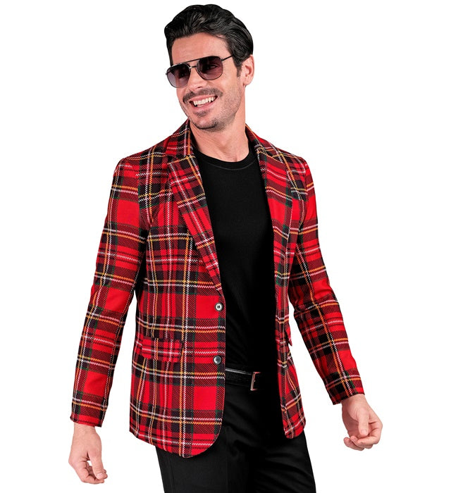 Widmann Tartan Party Fashion Jacket (Jacket) (XL) Red
