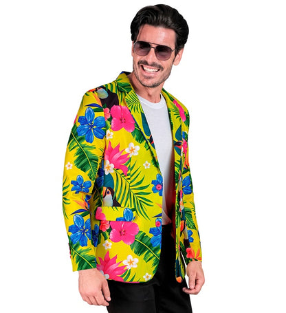 Widmann Neon Tropicana Party Fashion Jacket (Jacket) (L) Yellow