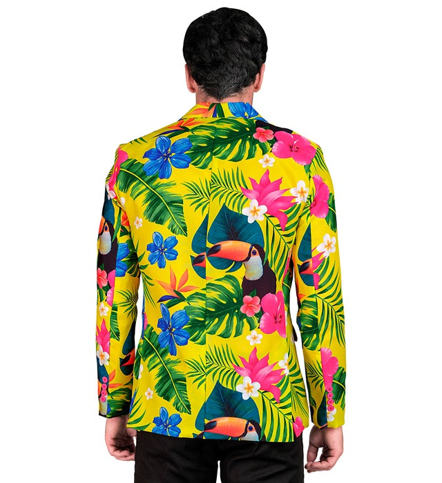 Widmann Neon Tropicana Party Fashion Jacket (Jacket) (L) Yellow