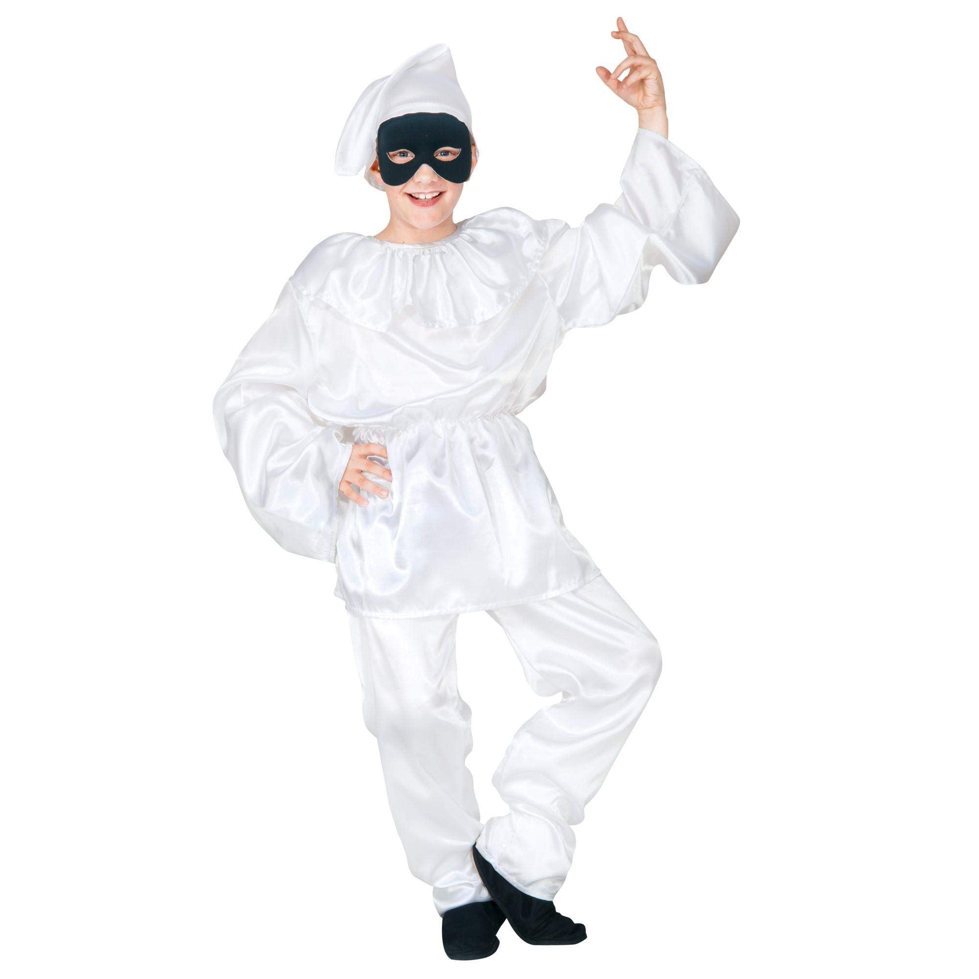 Children's Pulcinella 158cm Costume Large 11-13 yrs (158cm) for Clown Fancy Dress