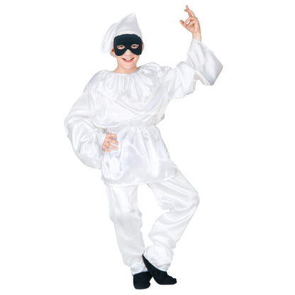 Children's Pulcinella 158cm Costume Large 11-13 yrs (158cm) for Clown Fancy Dress