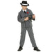 Children's Gangster Child 158cm Costume for 20s 30s Mob Capone Bugsy Fancy Dress