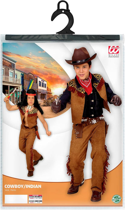 Children's Cowboy/ Indian 158cm Costume Large 11-13 yrs (158cm) for Wild West Fancy Dress