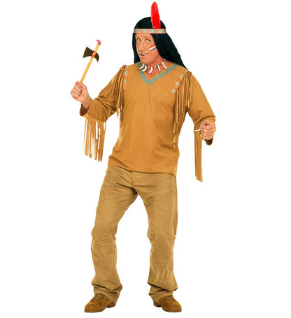 Widmann Apache (Coat, Headband With Feather) (M) Brown
