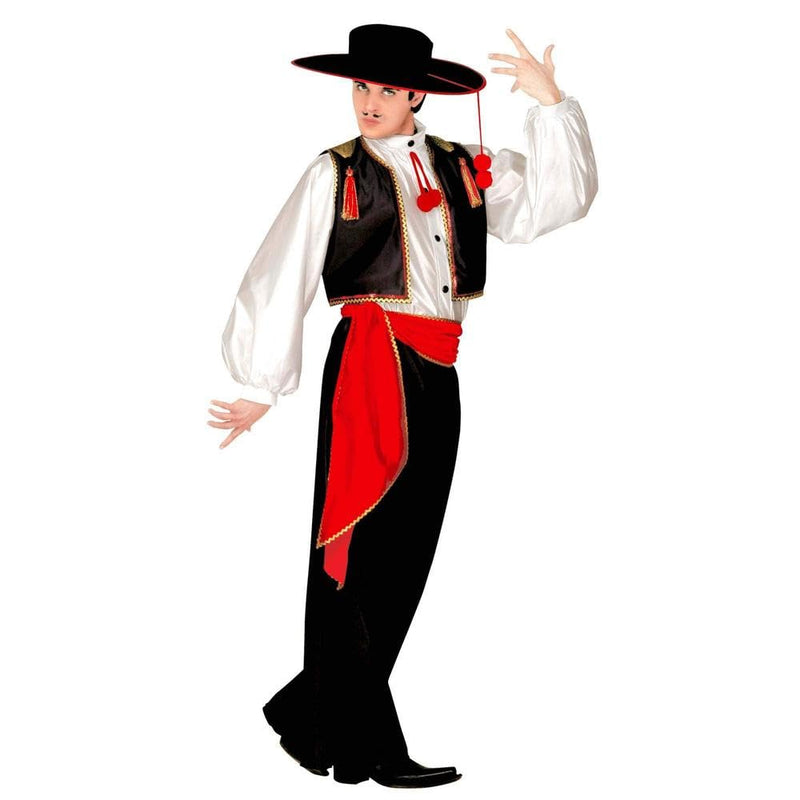 Widmann - Joaquin costume, shirt, vest, trousers, belt and hat, Spanish, flamenco, carnival, theme party