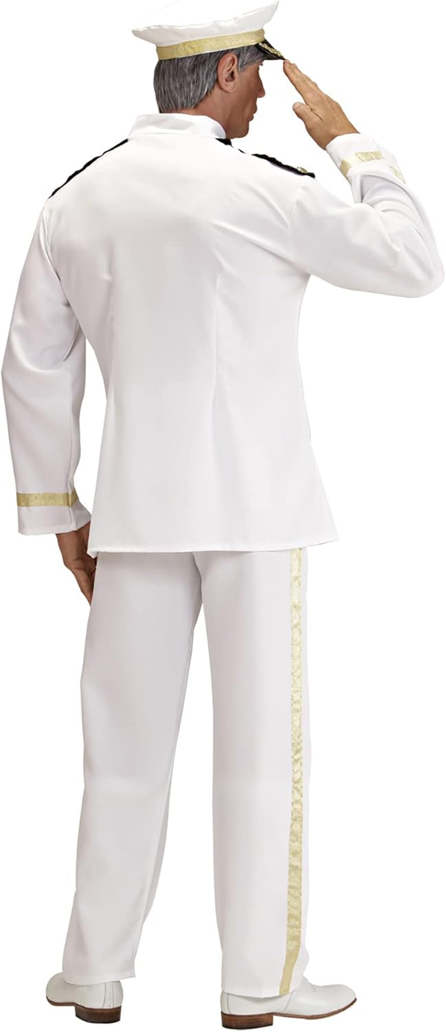 Mens Captain Costume Small UK 38/40" for Military Army War Fancy Dress