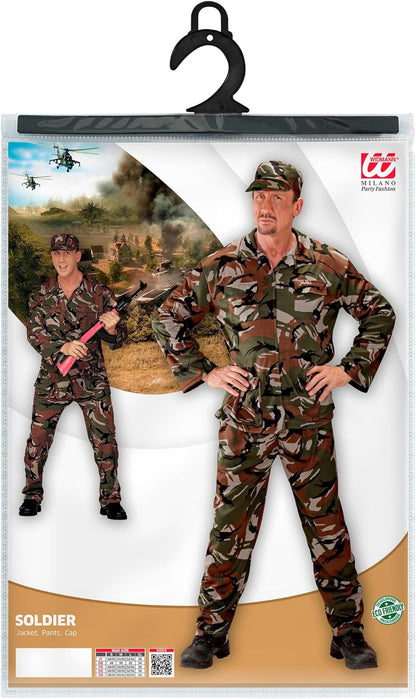 Mens G I Joe Costume Small UK 38/40" for Military Army War Fancy Dress