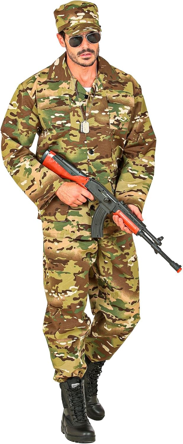 Mens G I Joe Costume Small UK 38/40" for Military Army War Fancy Dress