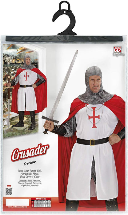Mens Crusader Costume Medium UK 40/42" for Medieval Knight Fancy Dress