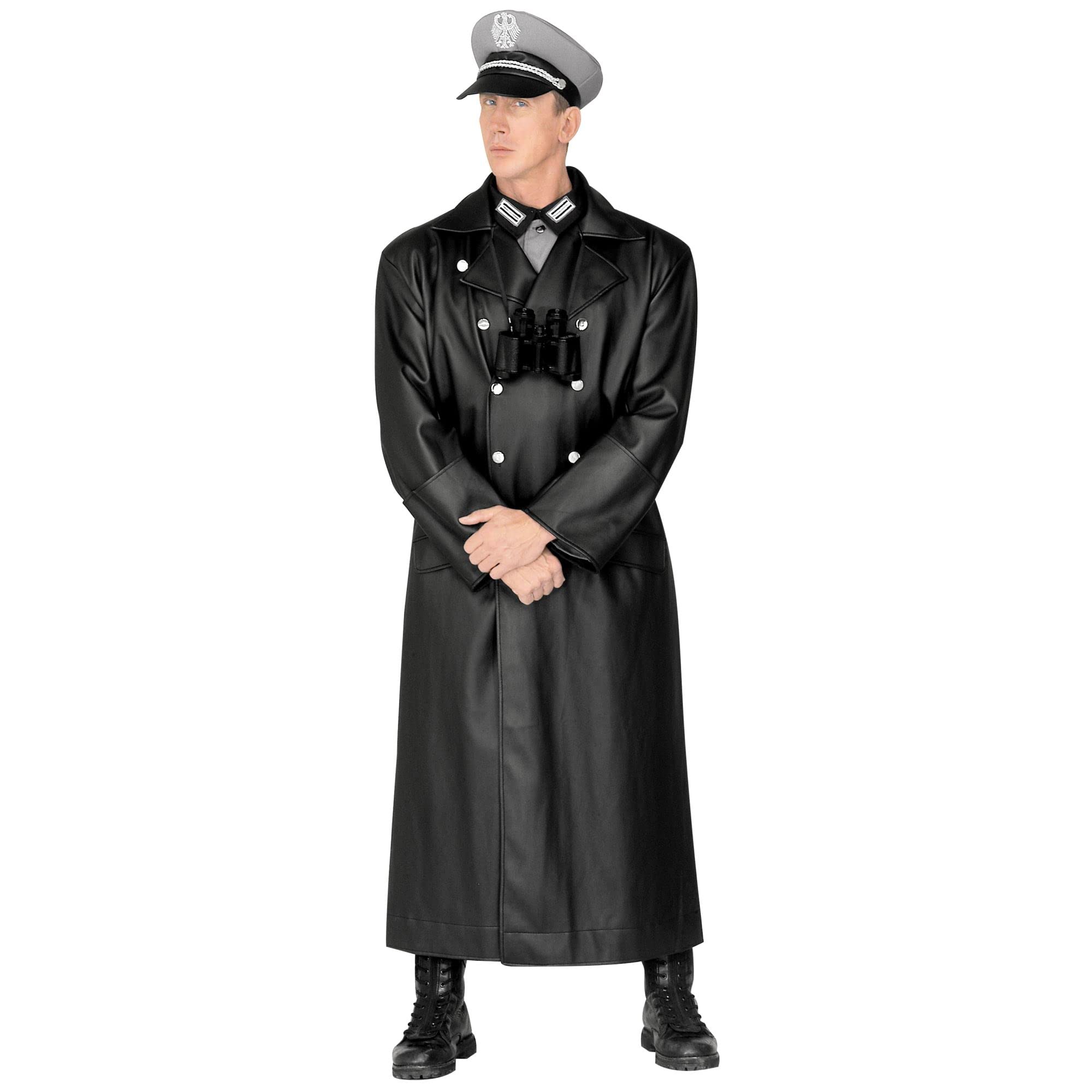 General Coat Leatherlook F/L Costume Large for Wild West Cowboy Fancy Dress