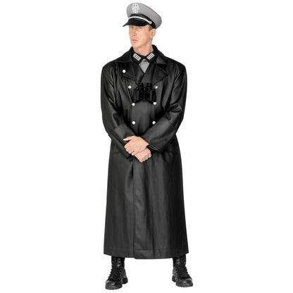 General Coat Leatherlook F/L Costume Large for Wild West Cowboy Fancy Dress
