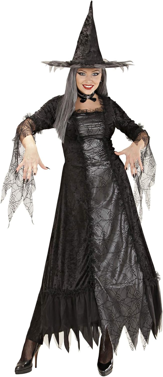 Ladies Spiderweb Witch Costume Double Extra Large UK 20+ for Halloween Fancy Dress XXL