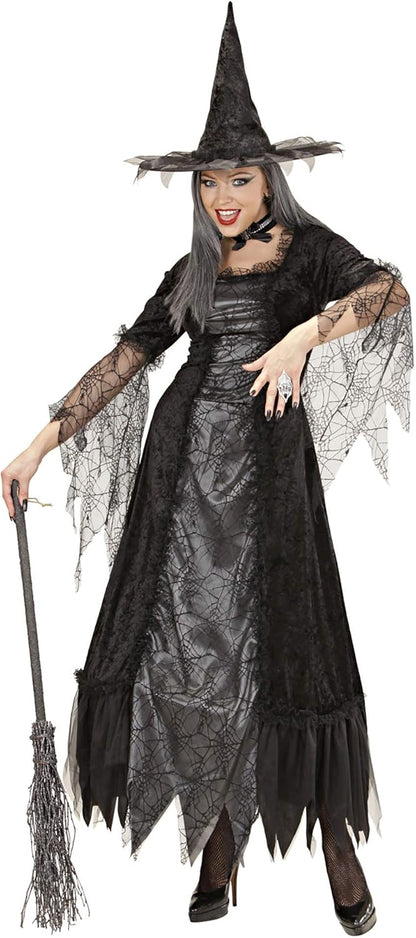 Ladies Spiderweb Witch Costume Double Extra Large UK 20+ for Halloween Fancy Dress XXL