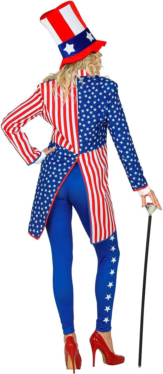 Widmann - USA Parade Tailcoat, Guard Uniform, Stars and Stripes, American Flag Costume, Carnival, Theme Party