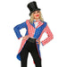 Widmann - USA Parade Tailcoat, Guard Uniform, Stars and Stripes, American Flag Costume, Carnival, Theme Party