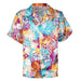 Widmann Satin Hawaiian Shirt Beach Party Carnival Theme Party