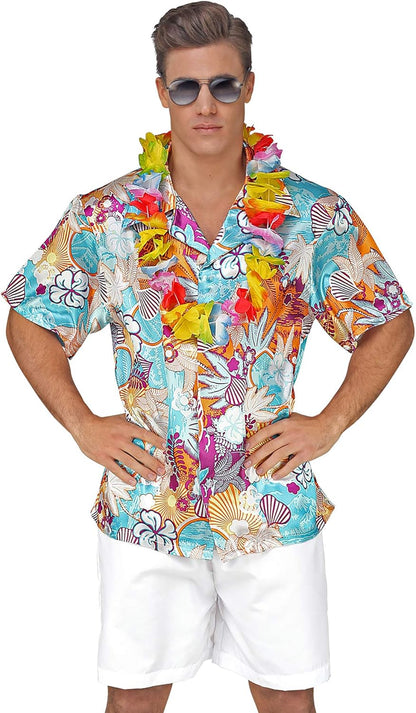 Widmann Satin Hawaiian Shirt Beach Party Carnival Theme Party