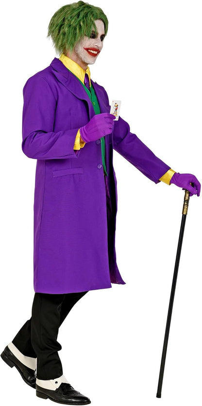 Widmann - Evil Clown Costume Coat with Vest Joker Horror Evil Theme Party Halloween