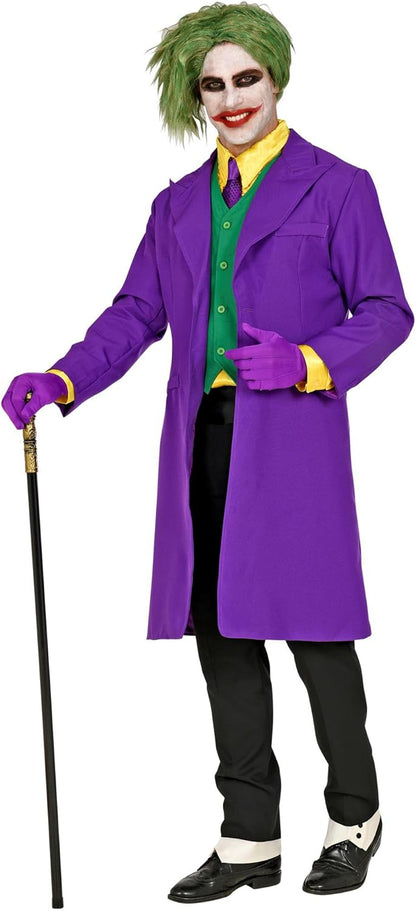 Widmann - Evil Clown Costume Coat with Vest Joker Horror Evil Theme Party Halloween