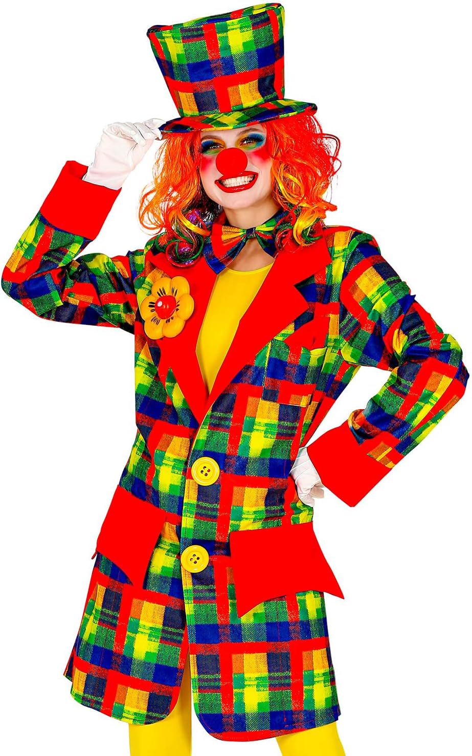 Widmann Clown Costume for Adults, Circus, Carnival, Theme Party XXL