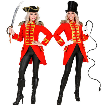 Widmann Red Guard Uniform for Women, Parade Tailcoat, Jacket, Coat, Circus Director, Costume, Carnival, Theme Party XL
