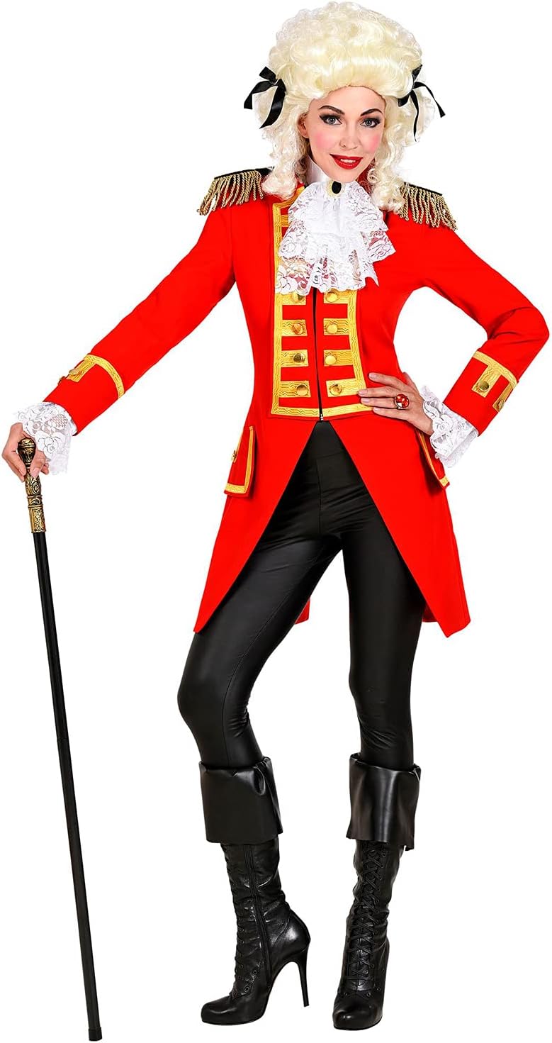 Widmann Red Guard Uniform for Women, Parade Tailcoat, Jacket, Coat, Circus Director, Costume, Carnival, Theme Party XL
