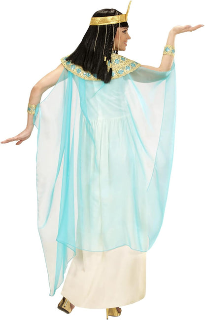 Widmann adult costume Cleopatra, dress with belt, bracelets, headband and cape, 49421