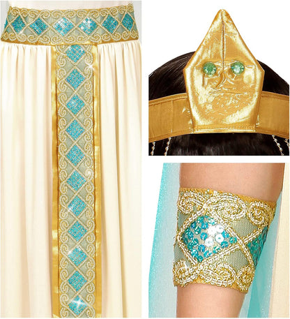Widmann 49459 Cleopatra Children's Costume, Solid, Multicoloured, Standard Size