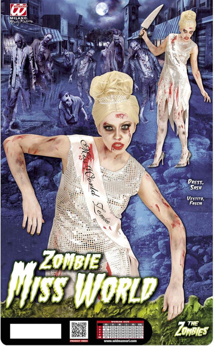 "ZOMBIE MISS WORLD" (dress, sash) - (M)