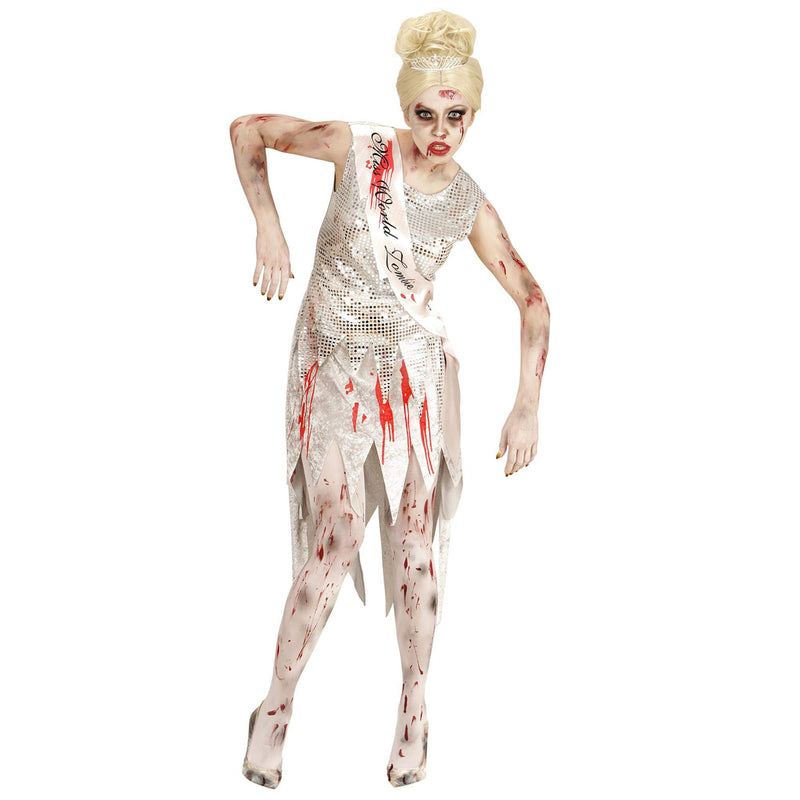 "ZOMBIE MISS WORLD" (dress, sash) - (L)