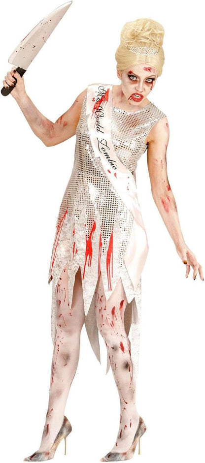 "ZOMBIE MISS WORLD" (dress, sash) - (L)
