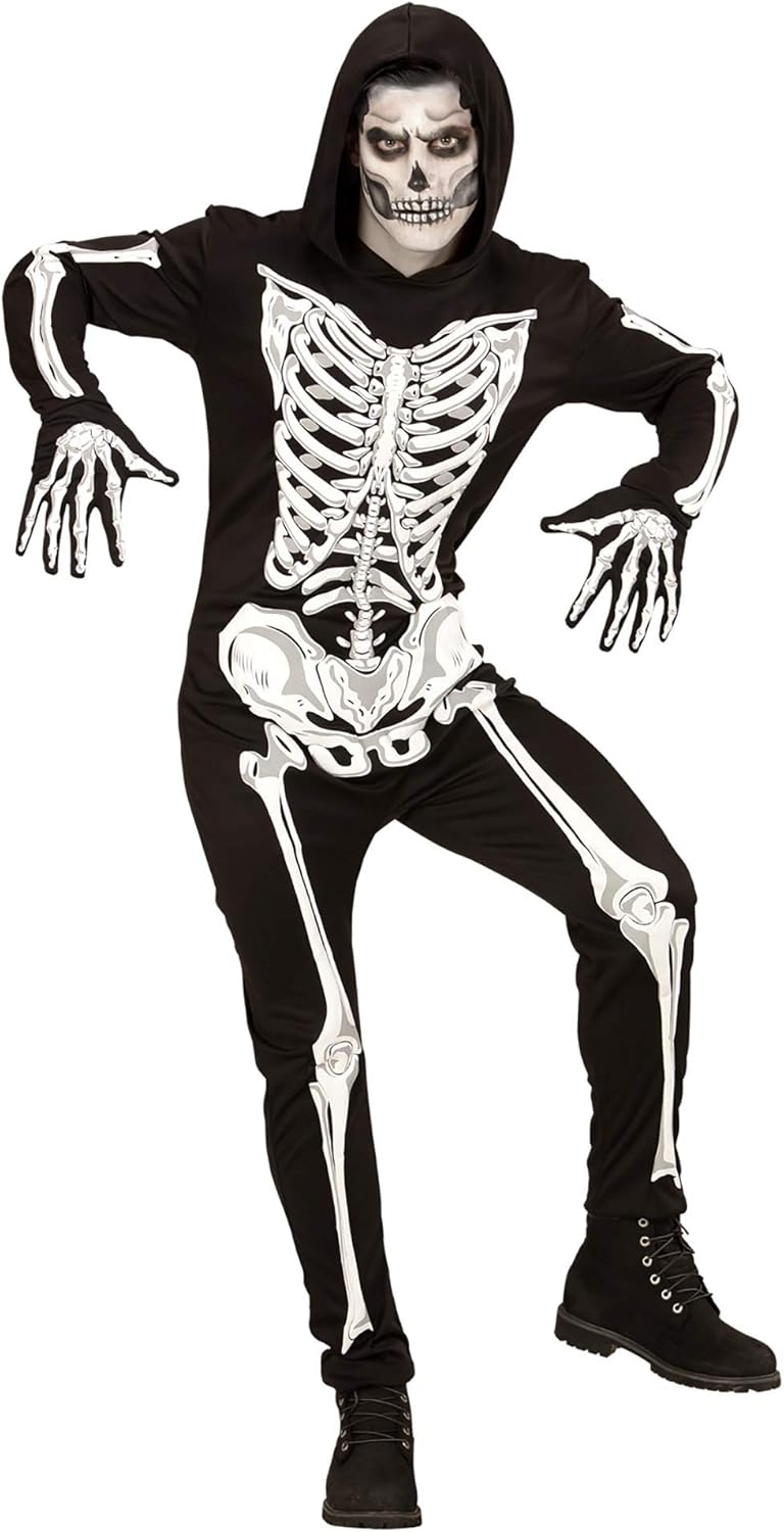 "SKELETON" (hooded jumpsuit, gloves) - (XL)